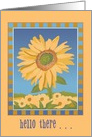Sunflowers hello there card