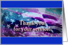 Patriotic American Flag Boots Eagle Abstract Thank You card