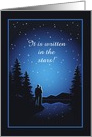 Happy Anniversary Parents Star Gazing Couple Night Starry Sky card