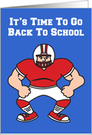 Back To School Football Player card