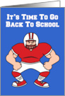 Back To School Football Player card