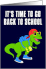 Back To School Dinosaur card