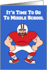 Time For Middle School Football Player card