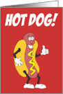 Hot Dog 100 Days School Card