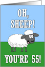Oh Sheep 55th Birthday Pun card