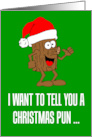 Funny Christmas Pun Yule Log card