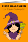 Granddaughter’s First Halloween Little Witch card