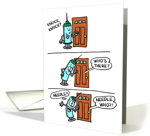 Knock Knock Needle Get Well card (1248788)