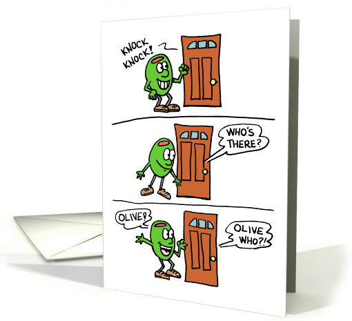 Knock Knock Olive Anniversary card (1256236)
