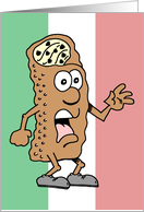 Holy Cannoli It’s Your Birthday Italian Flag card