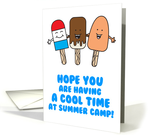 Cool Time At Summer Camp Ice Pop Pun card (1767622)