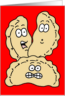 50th Holy Pierogi Funny Polish Food Birthday Pun card