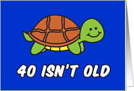 40 Isn’t Old Cute Turtle card