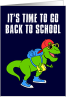 Back To School Dinosaur card