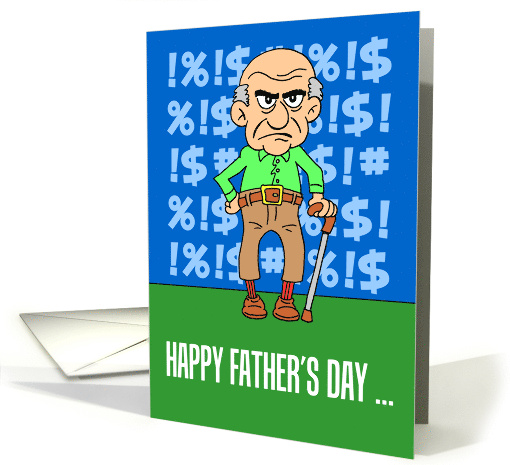 Happy Father's Day Grumpy Old Man card (1828714)
