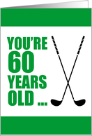 60 Years Old Golfer 60th Birthday card