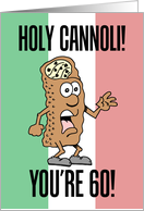 Holy Cannoli Italian Flag 60th Birthday card