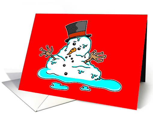 Christmas In July Melting Snowman card (1858636)