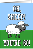 Oh Sheep 60th Birthday Pun card