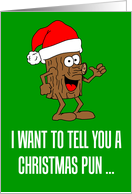 Funny Christmas Pun Yule Log card
