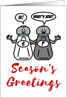Season’s Greetings Funny Salt Pepper Holiday Pun card