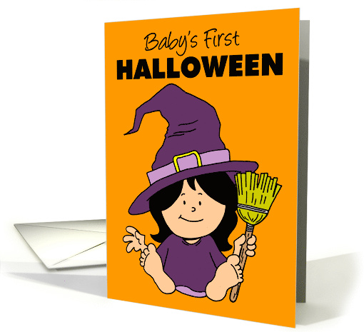 Baby's First Halloween Little Witch card (1920528)