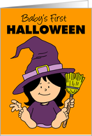 Baby’s First Halloween Little Witch card