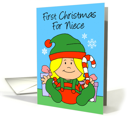 Niece's First Christmas Girl Little Elf card (1948068)
