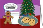 Gingy - Christmas Eve cookies, funny card