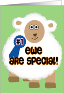 Ewe Are Special - encouragement, achievement card