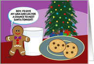 Gingy - Christmas Eve cookies, funny card