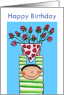 Happy Birthday - Roses for you card