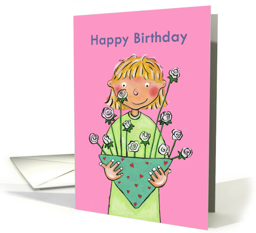 Happy Birthday - Flowers for you card (1274512)