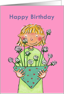 Happy Birthday - Flowers for you card