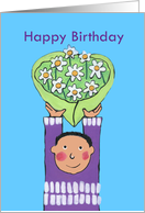 Happy Birthday - Daisies for you card