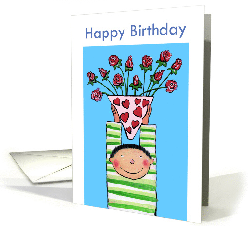 Happy Birthday - Roses for you card (1274566)