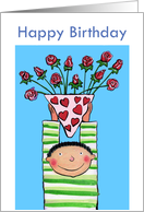 Happy Birthday - Roses for you card