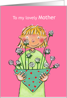 To my lovely Mother-on Mother’s day card