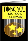 Thank You for your friendship card