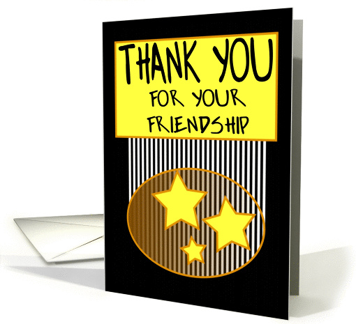 Thank You for your friendship card (1428484)