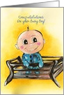 Congratulations on your new baby boy! card