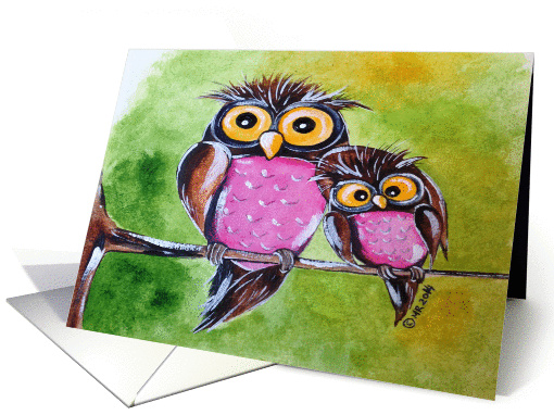 Happy Mother's Day Love Owls card (1270742)