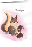 Thank you ~ Squirrel card