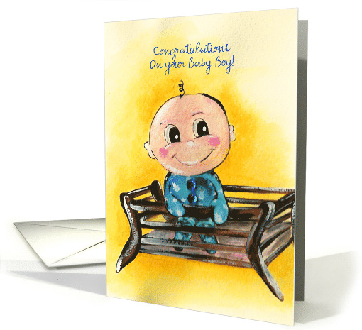 Congratulations on your new baby boy! card (1272660)