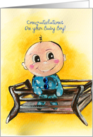 Congratulations on your new baby boy! card