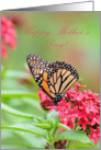 Butterfly on Flower Mother’s Day card