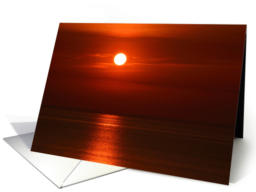 Sunrise over the ocean card (1271212)