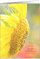 Sunflower Get Well Soon card