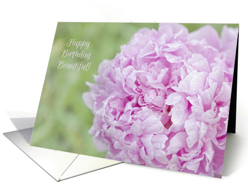 Pink Peony Happy Birthday card (1283852)