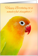 Lovebird Daughter Birthday card